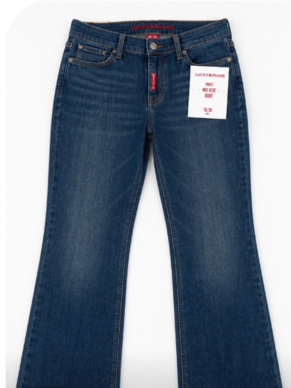 Lucky Brand Sweet Mid Rise Boot Jeans Size 10/30 ankle- NWT
